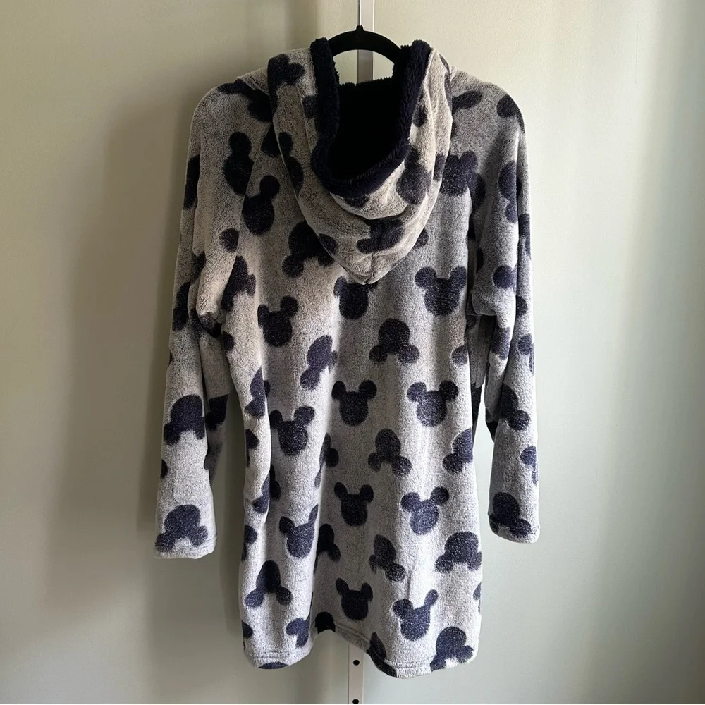 Disney Mickey Mouse Lounger with Sherpa Hood Pajama Robe - Picture 6 of 7